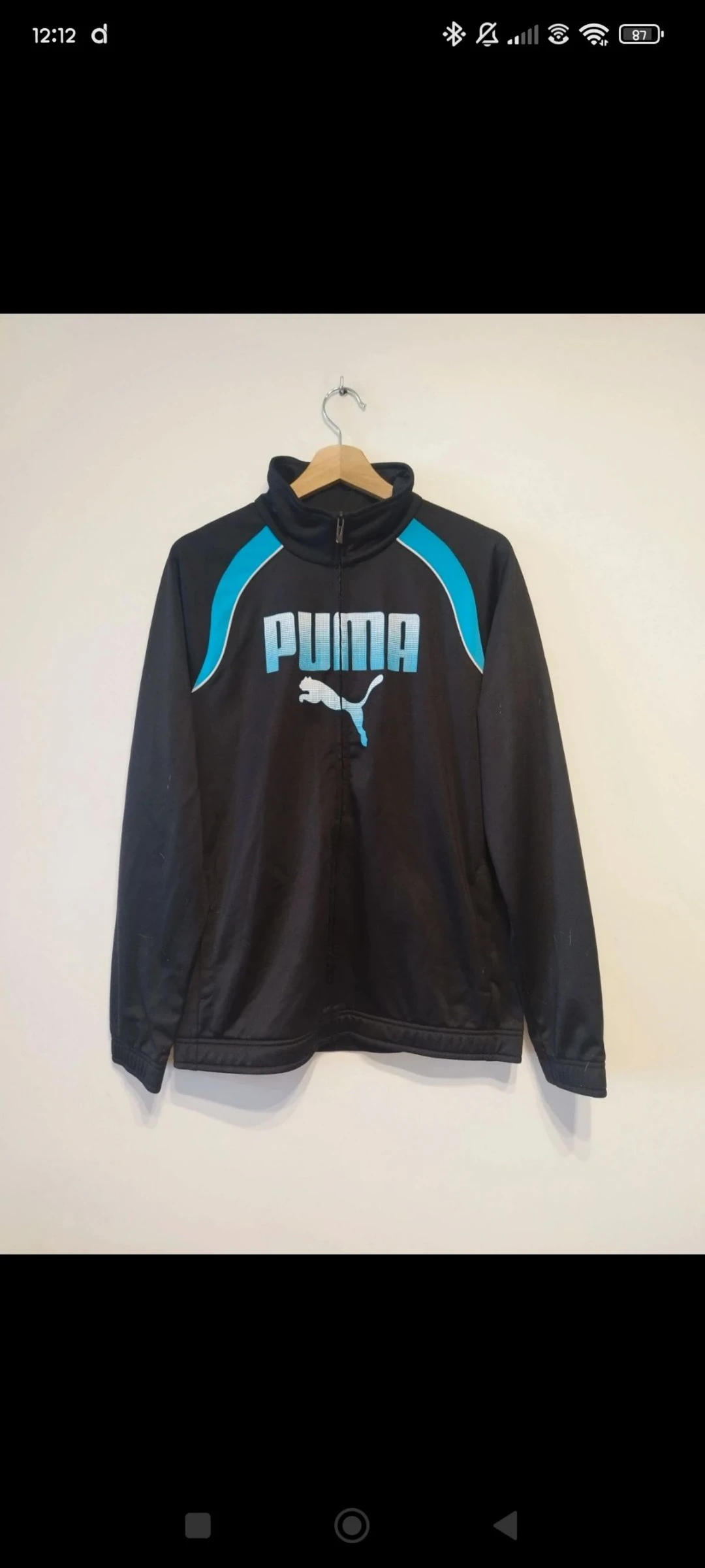 Chaqueta Puma Talla M Negra y Azul